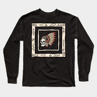 Indian skull Long Sleeve T-Shirt